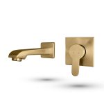 VIVAT FLAT Wall Mounted Built In Basin Mixer 04